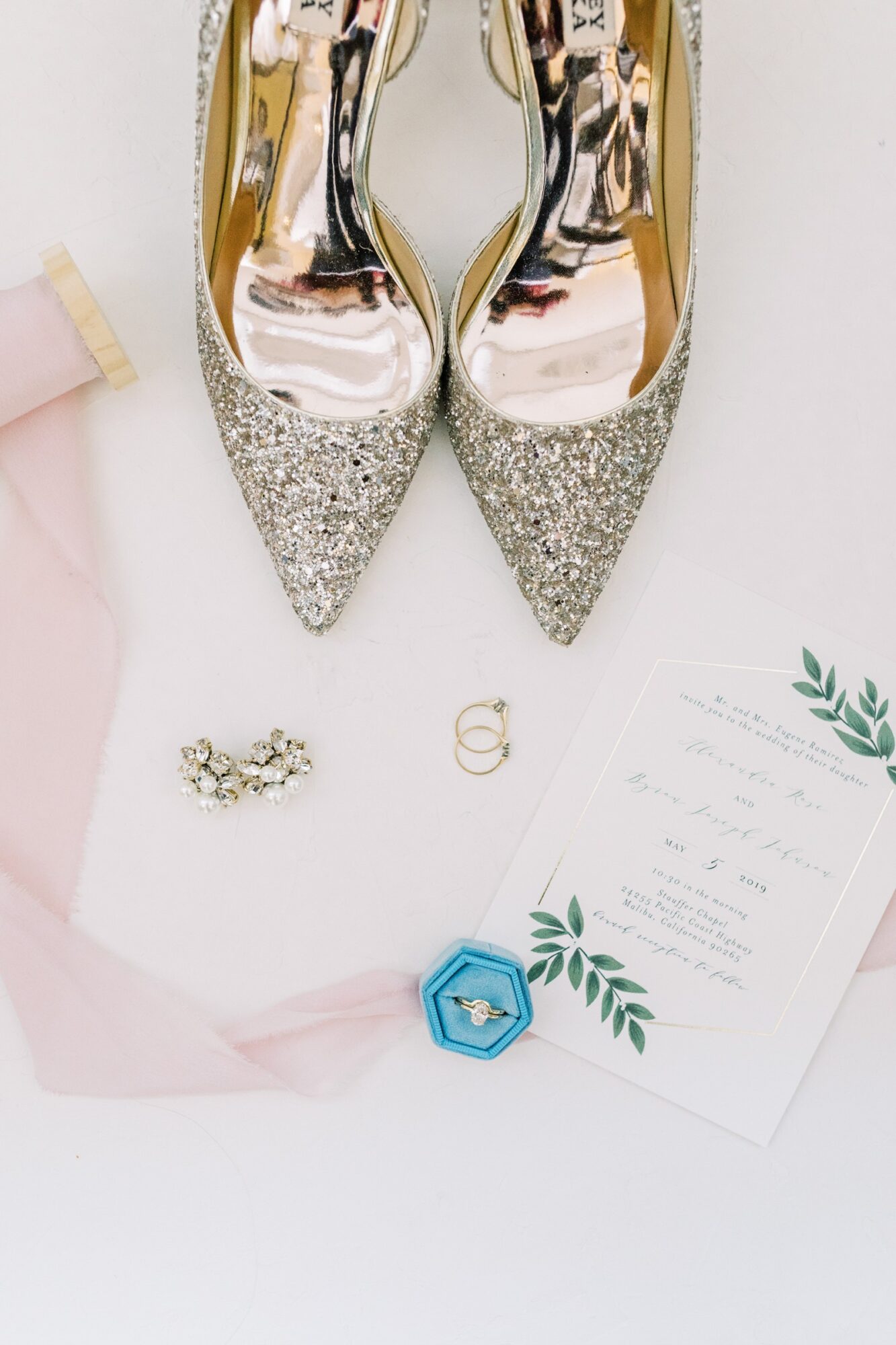 wedding flatlay detail shots 