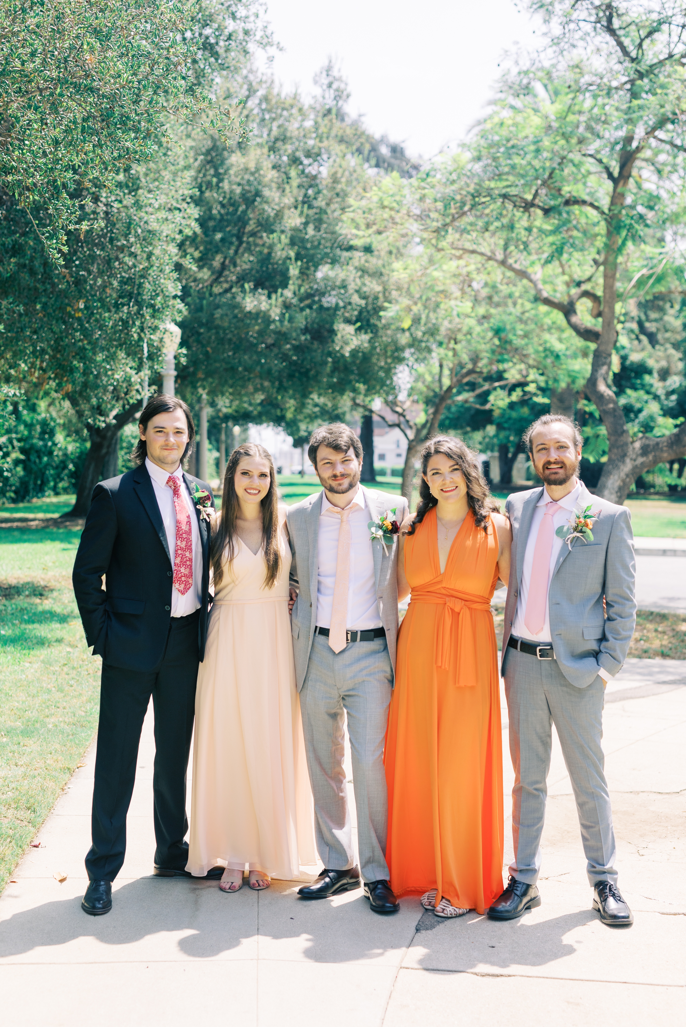 Wedding Party Portraits at the Maxwell House