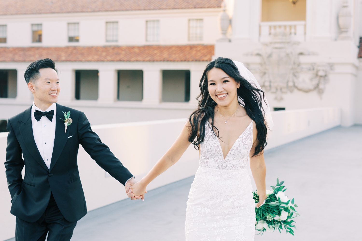 Pasadena City Hall Wedding Day Portraits - Elyana Photography | Los ...