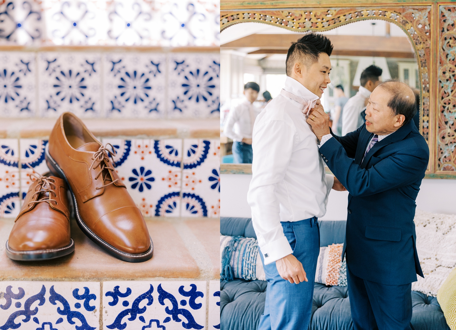 Groom Getting Ready