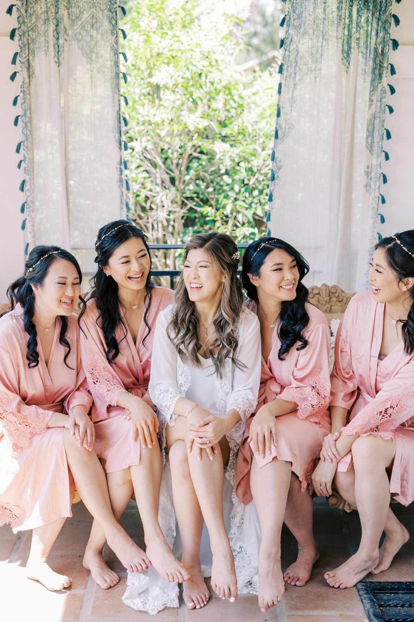 Bridesmaids in Robes