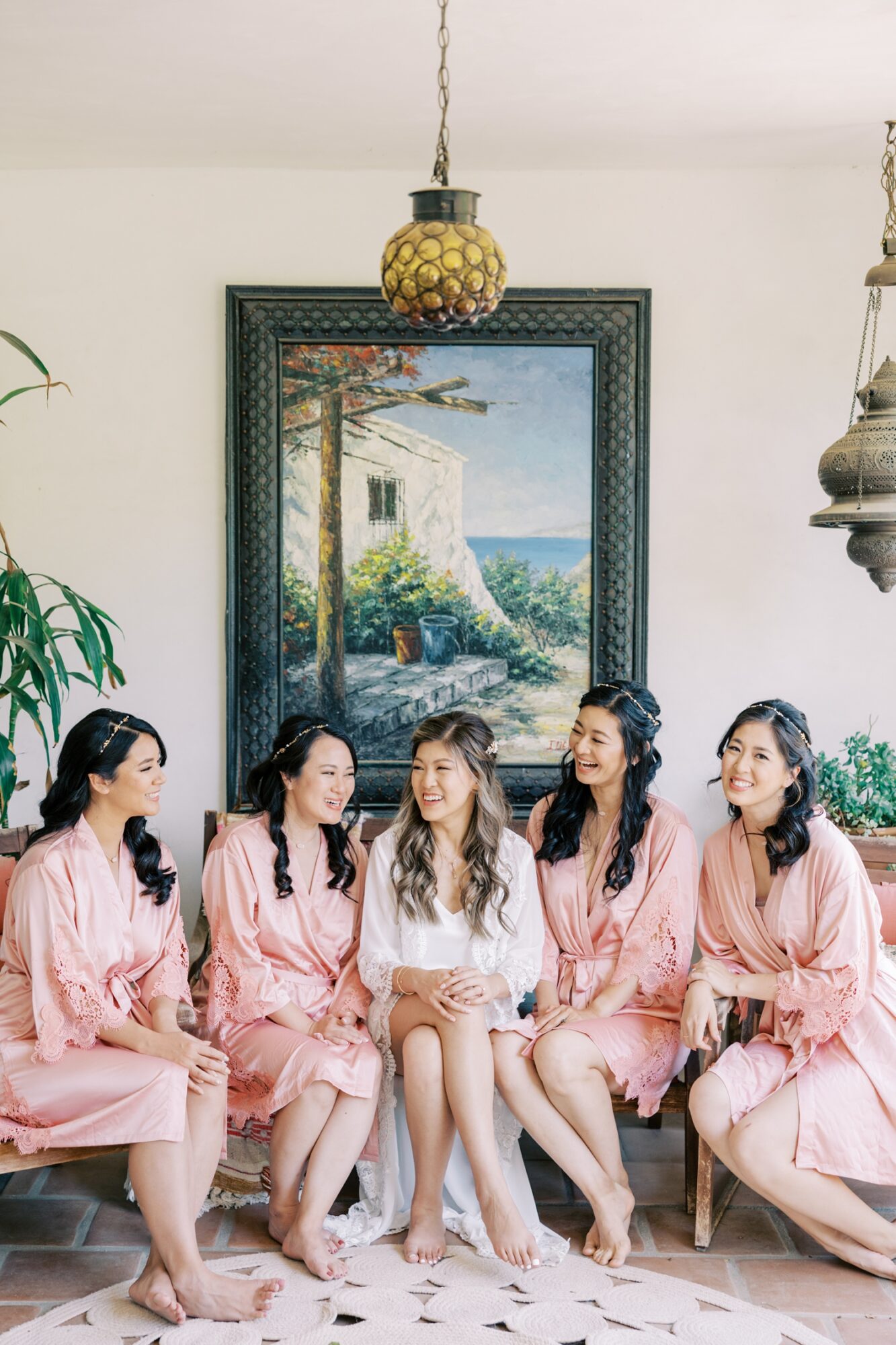 Bridesmaids in Robes