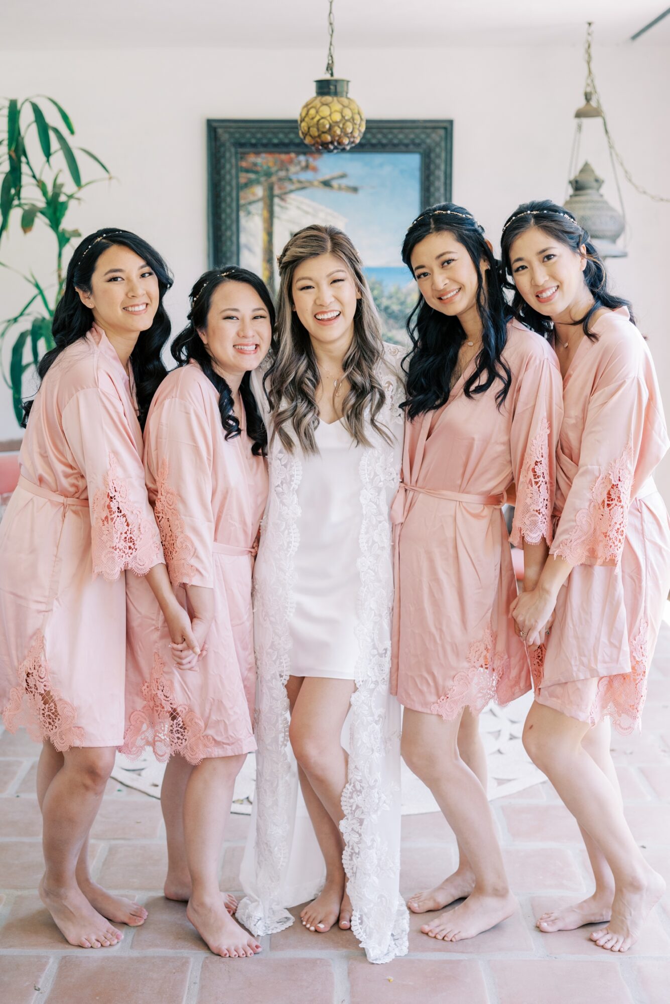 Bridesmaids in Robes