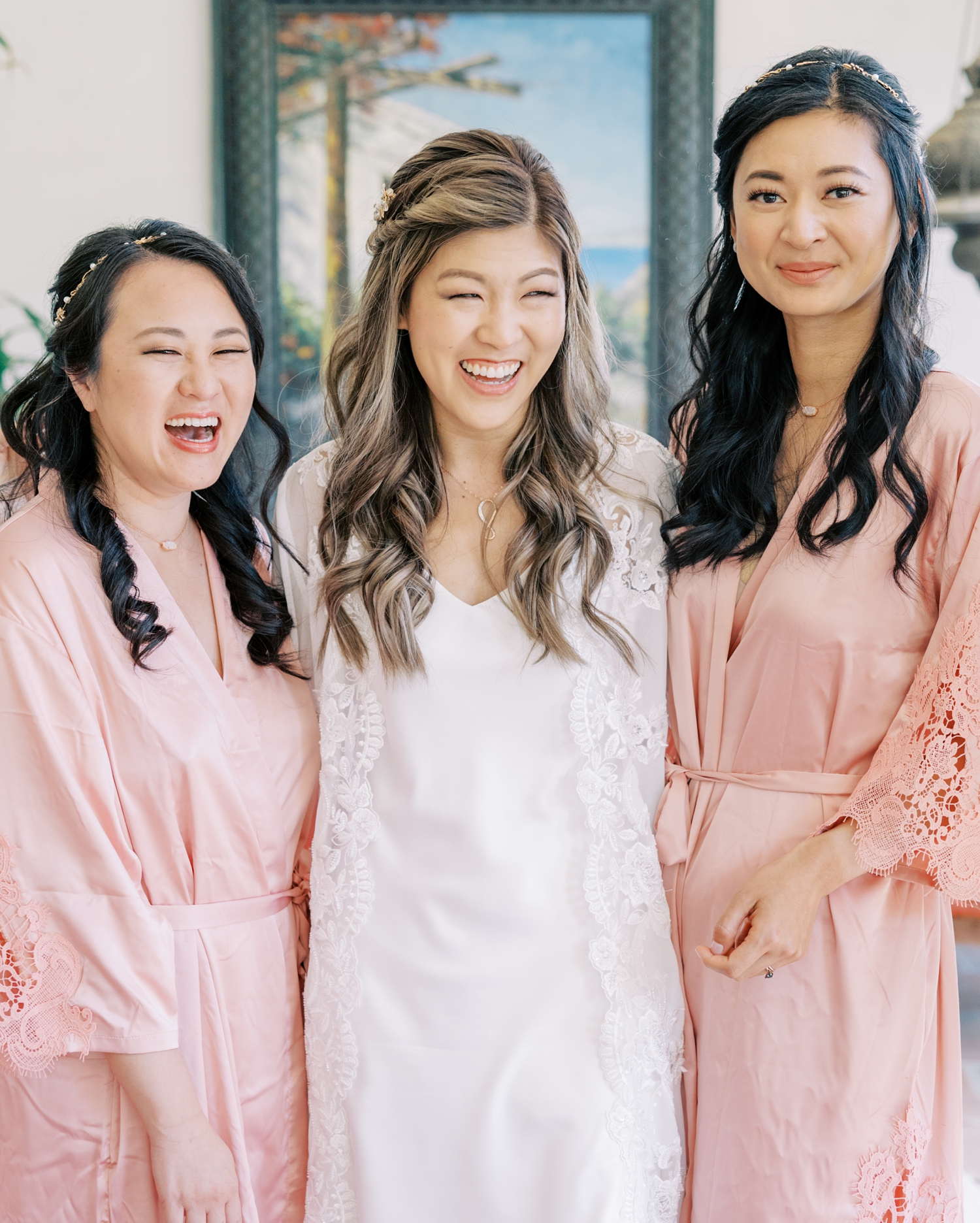 Bridesmaids in Robes