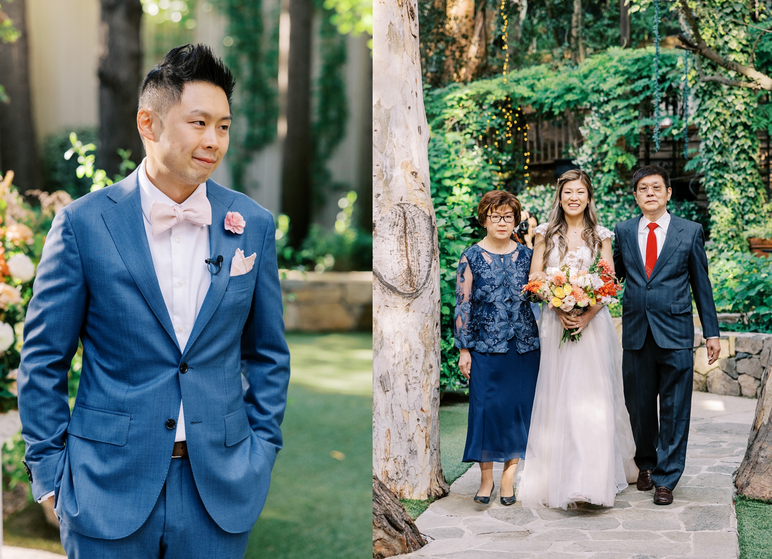 calamigos ranch birchwood room wedding ceremony