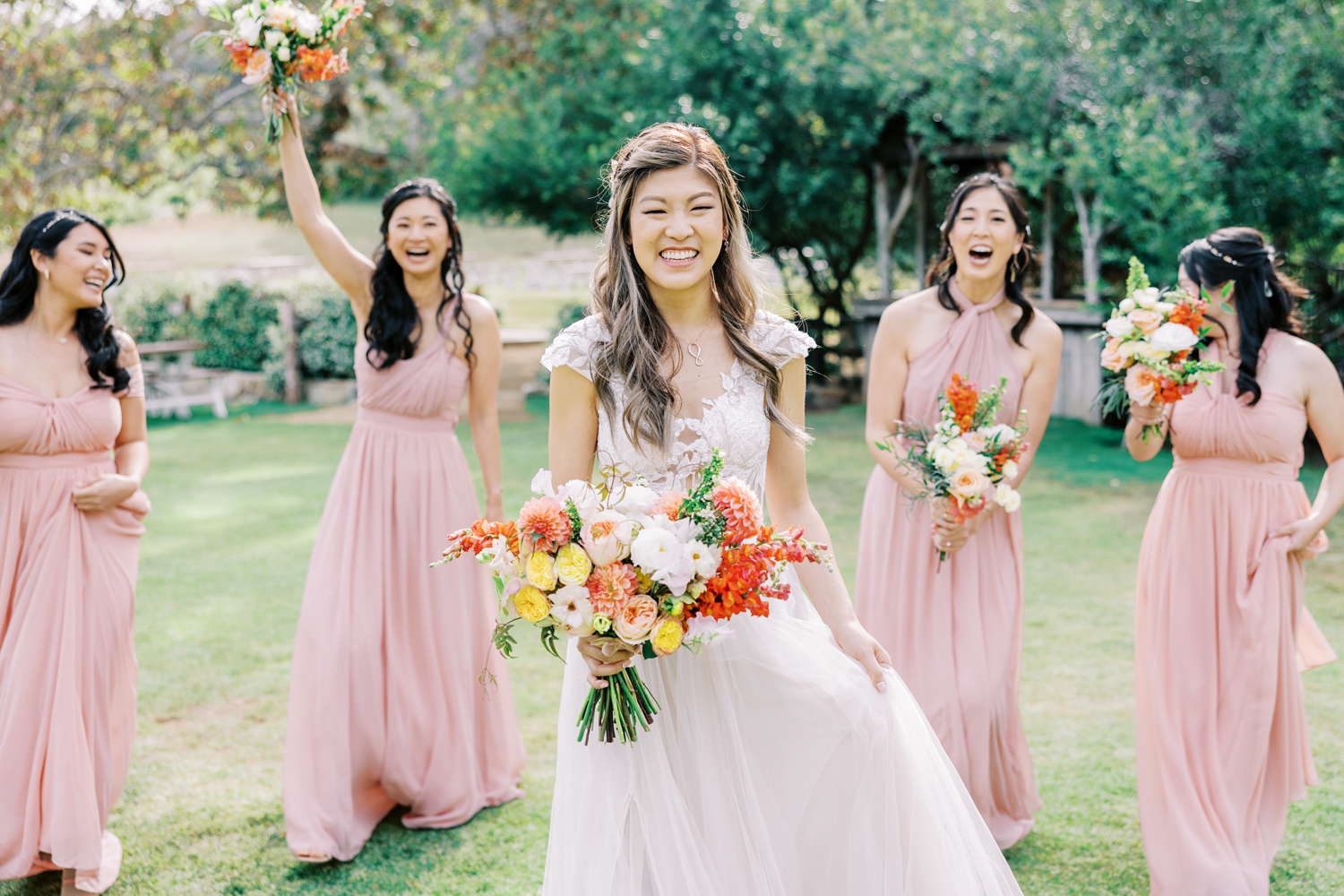 malibu wedding bridesmaids