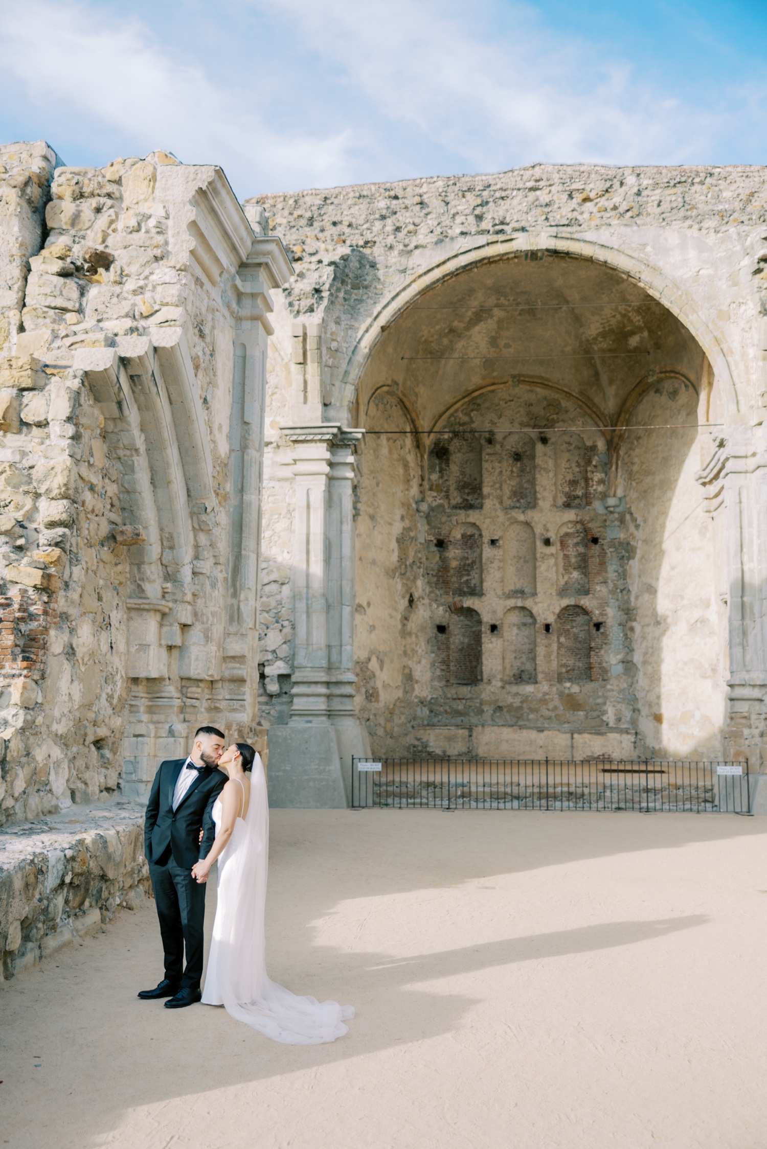 Couple at Mission San Juan Capistrano