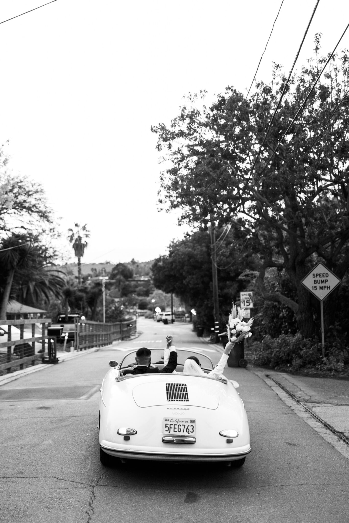 Classic Car Wedding Photos at Mission San Juan Capistrano