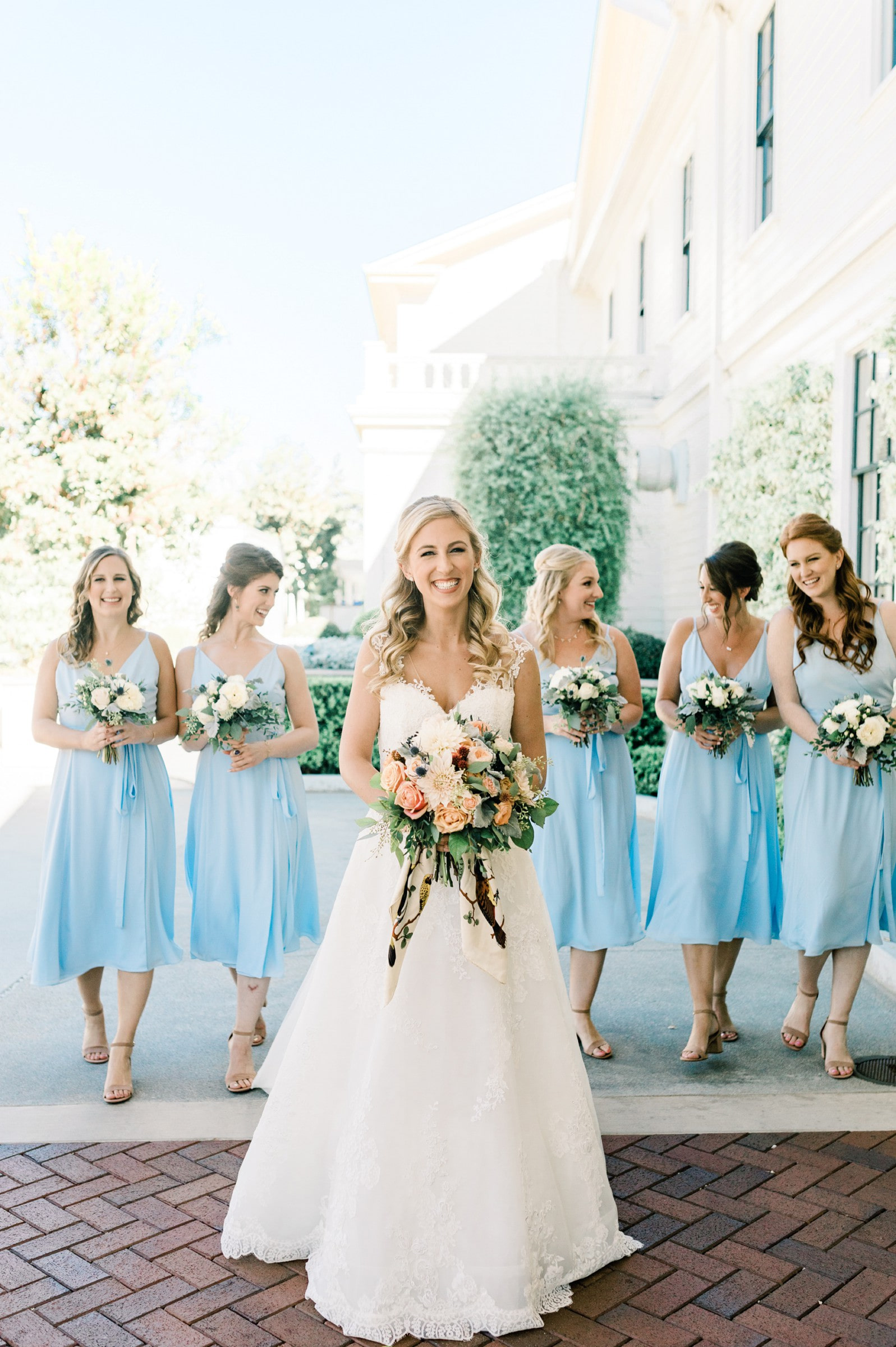 Lombardi House Wedding Party Portraits