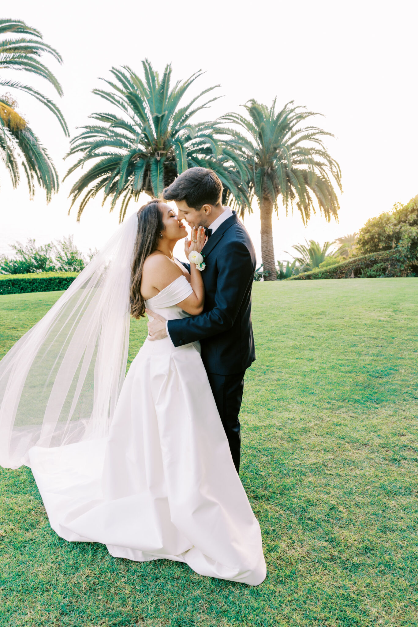 Hotel Maya Long Beach Wedding Couple Portraits 