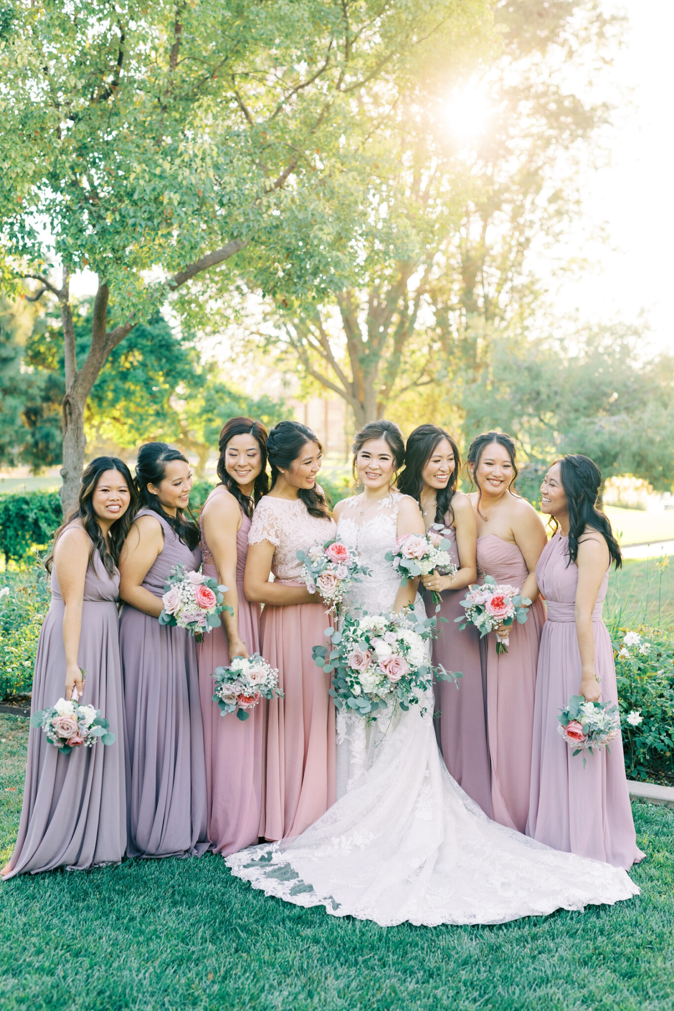 Wedding Party Portraits at the Ebell of Los Angeles